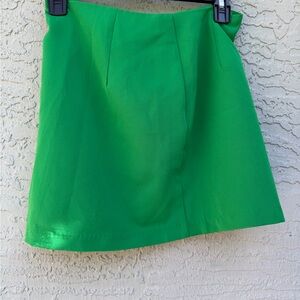 Forever 21 Vibrant Green Mini Skirt